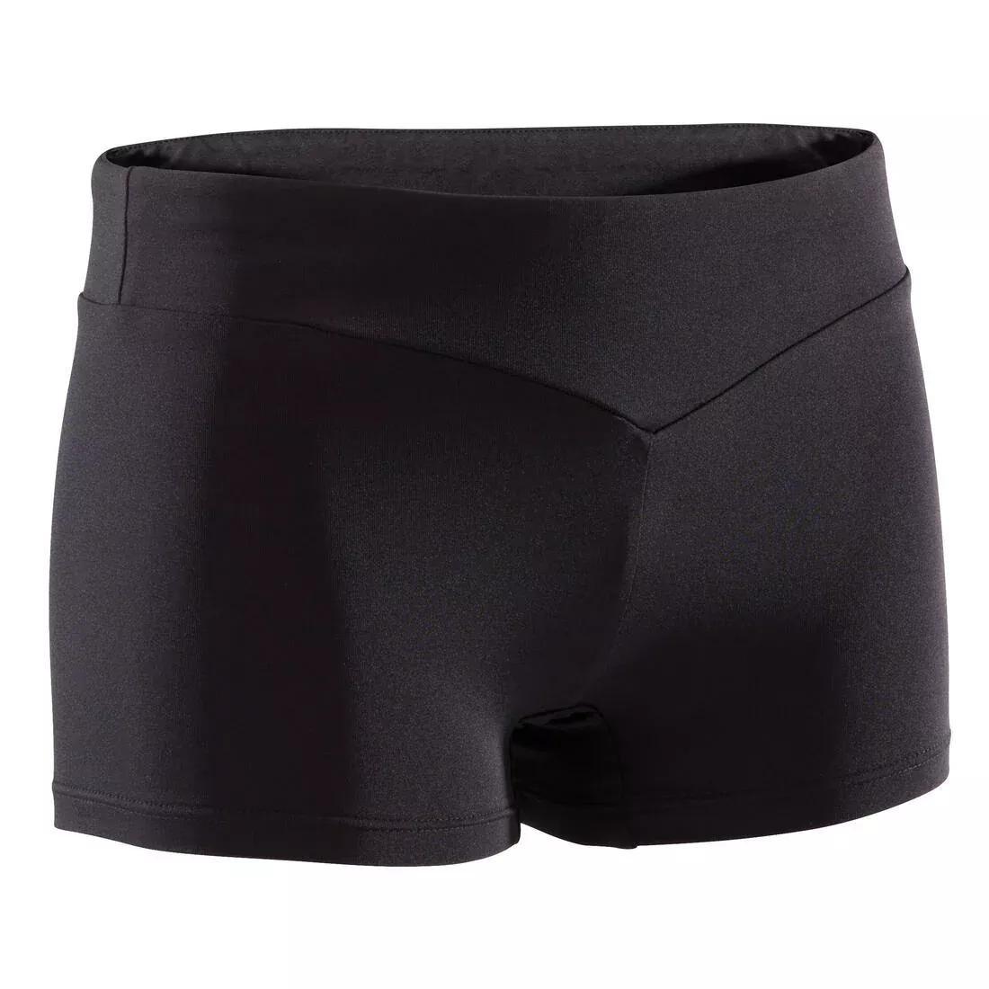 Kids Girls Artistic Gymnastics Basic Shorts, Black, , large image number 0