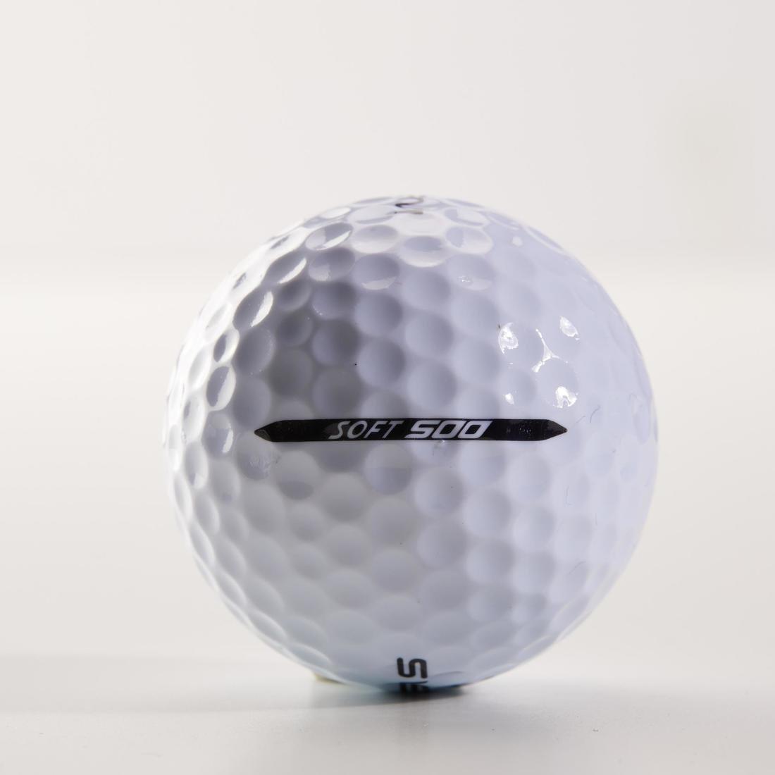 Soft 500 Golf Ball X12, White, No Color, large image number 2
