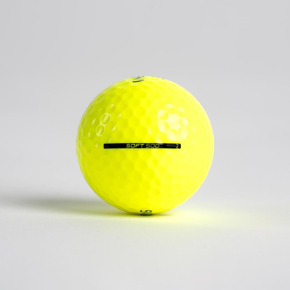 Golf Balls x12 - Inesis Soft 500, Yellow, No Color, large image number 3