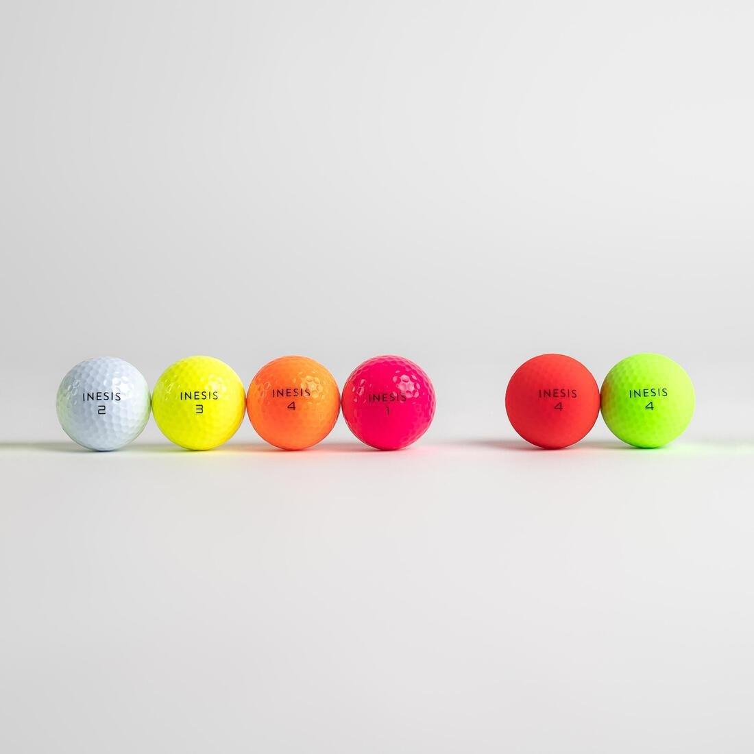 Golf Balls x12 - Inesis Soft 500, Yellow, No Color, large image number 7