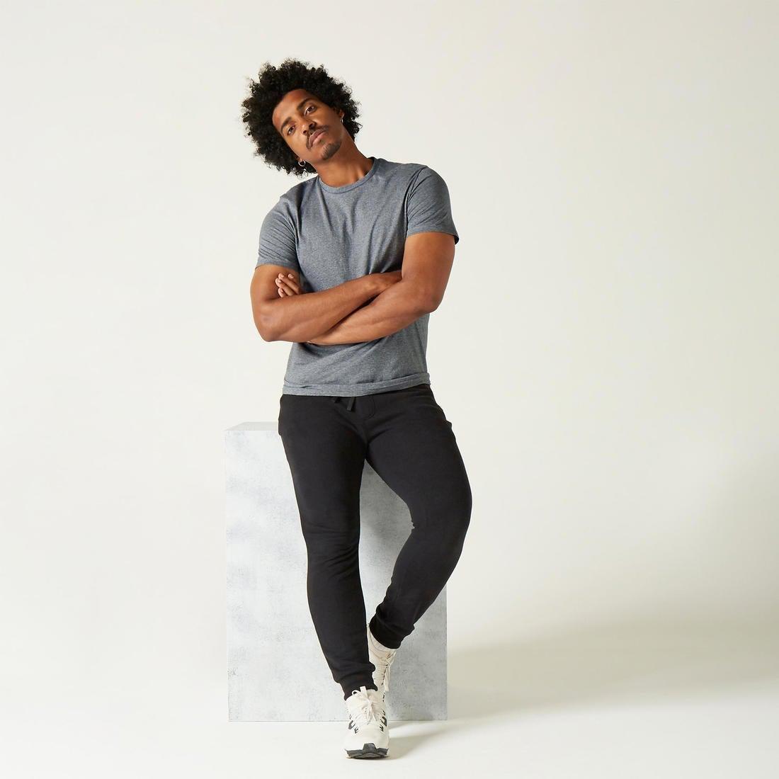 Fitness Pure Cotton T-Shirt Sportee, Grey, No Color, large image number 1