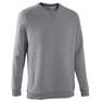 DOMYOS - Crew Neck Fitness Sweatshirt, Grey