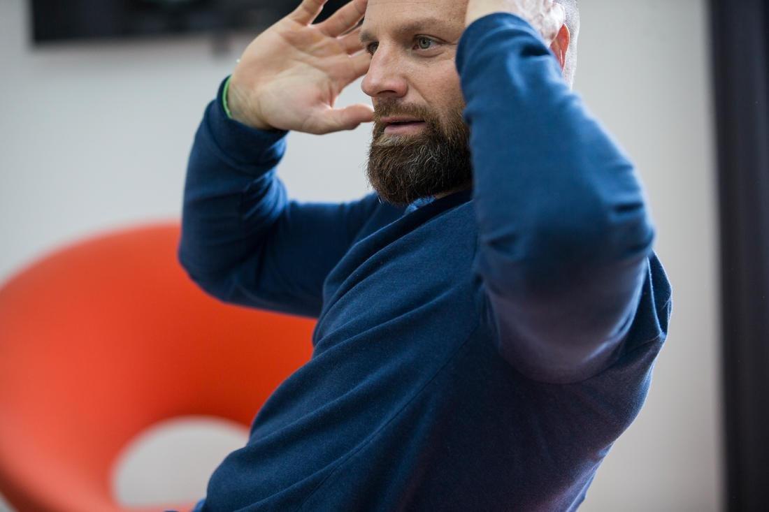 Crew Neck Fitness Sweatshirt, Grey, No Color, large image number 5