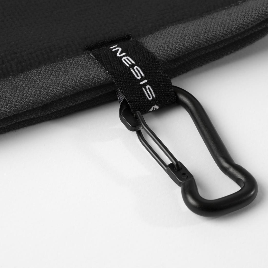 Tri-Fold Golf Towel - Inesis, Black, No Color, large image number 3