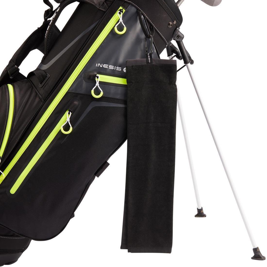 Tri-Fold Golf Towel - Inesis, Black, No Color, large image number 8
