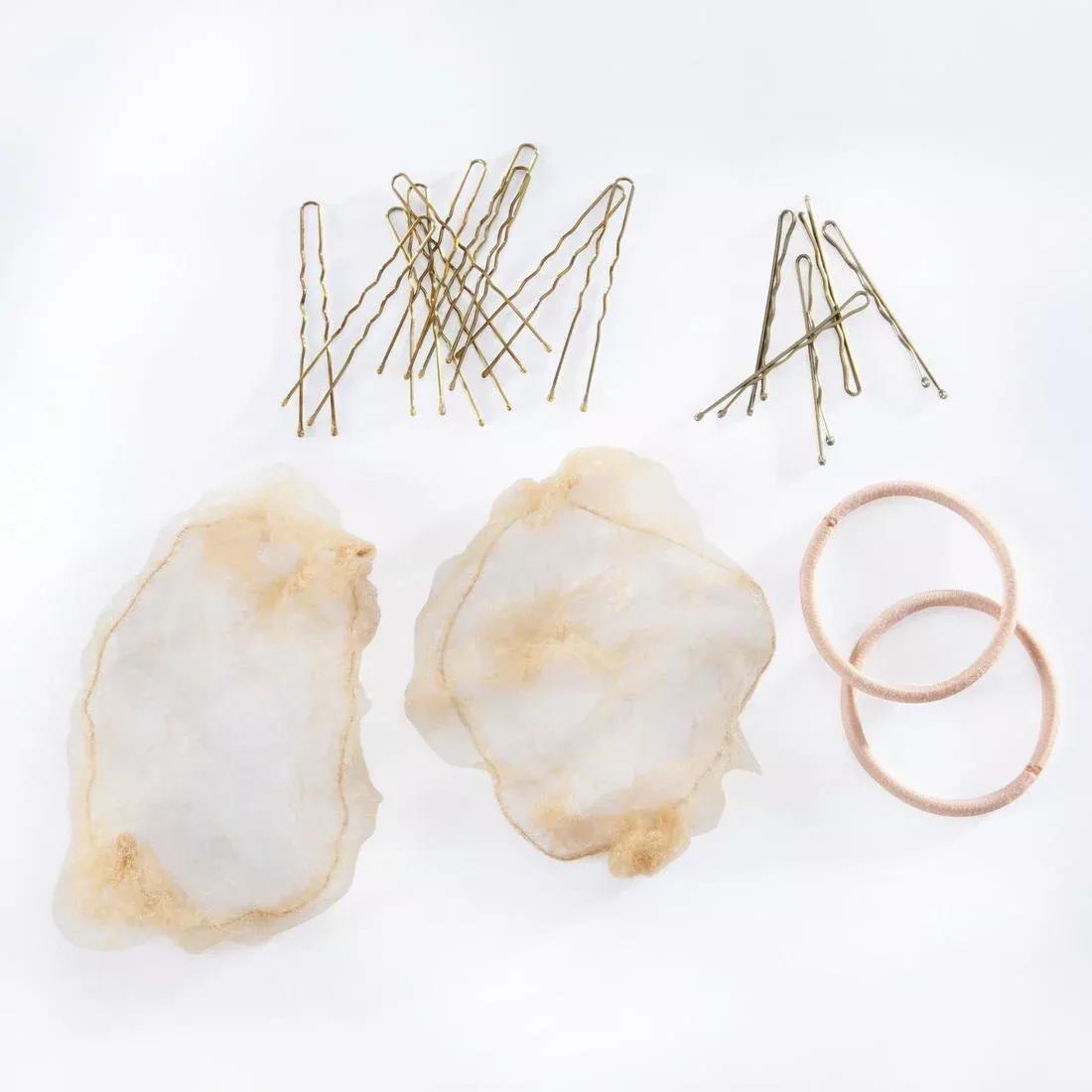 Womens And Kids Girls Bun Kit, Blonde, No Color, large image number 9