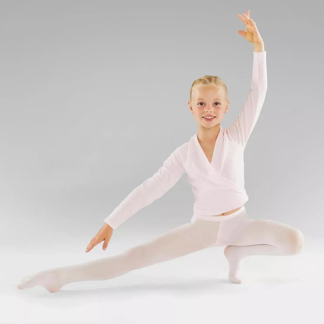 Kids Girls Ballet Tights, Pink, , large image number 2