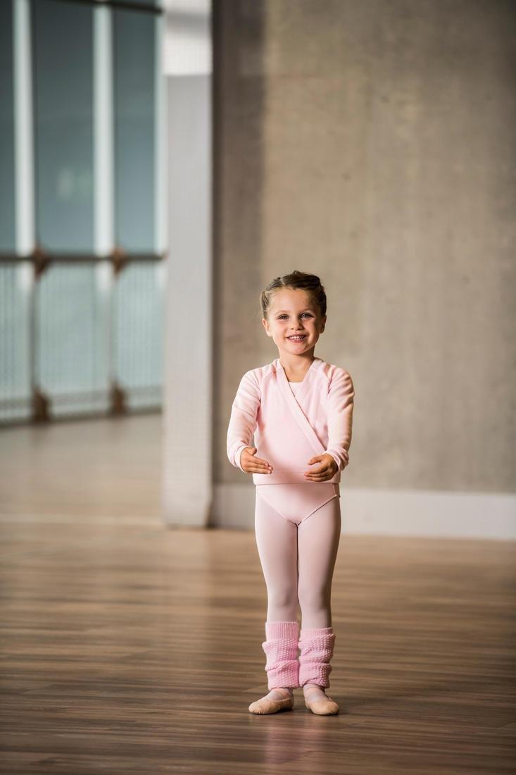 Kids Girls Ballet And Modern Dance Leg Warmers, Black, No Color, large image number 6