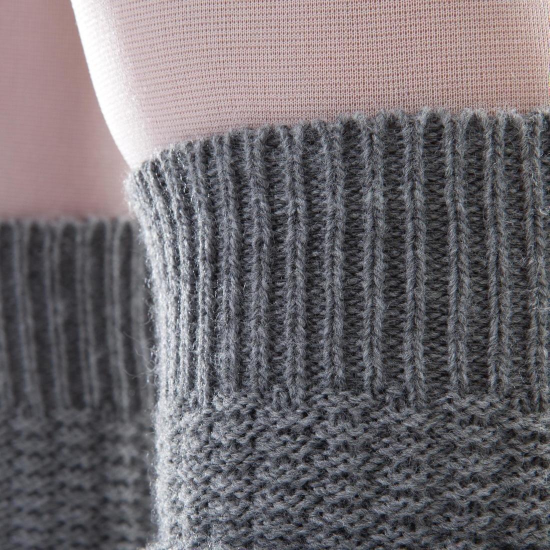 Womens Stirrup Leg Warmers, Black, No Color, large image number 7