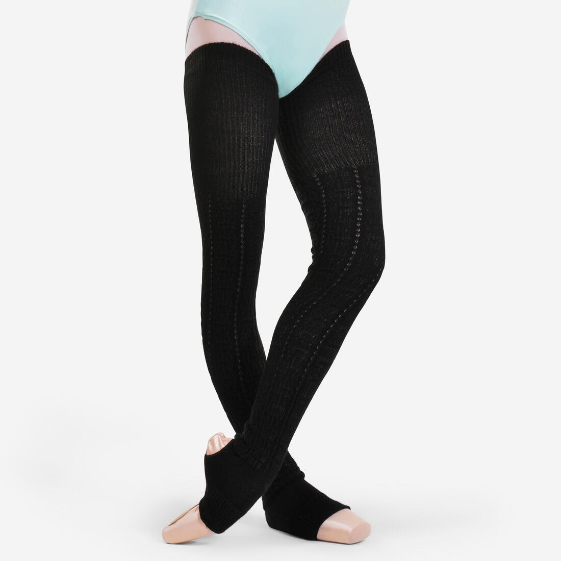 Womens Ballet And Modern Dancelong Leg Warmers, Black, No Color, large image number 0