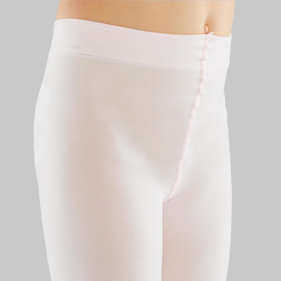 Girls' Footless Ballet and Modern Dance Tights, Black, No Color, large image number 2