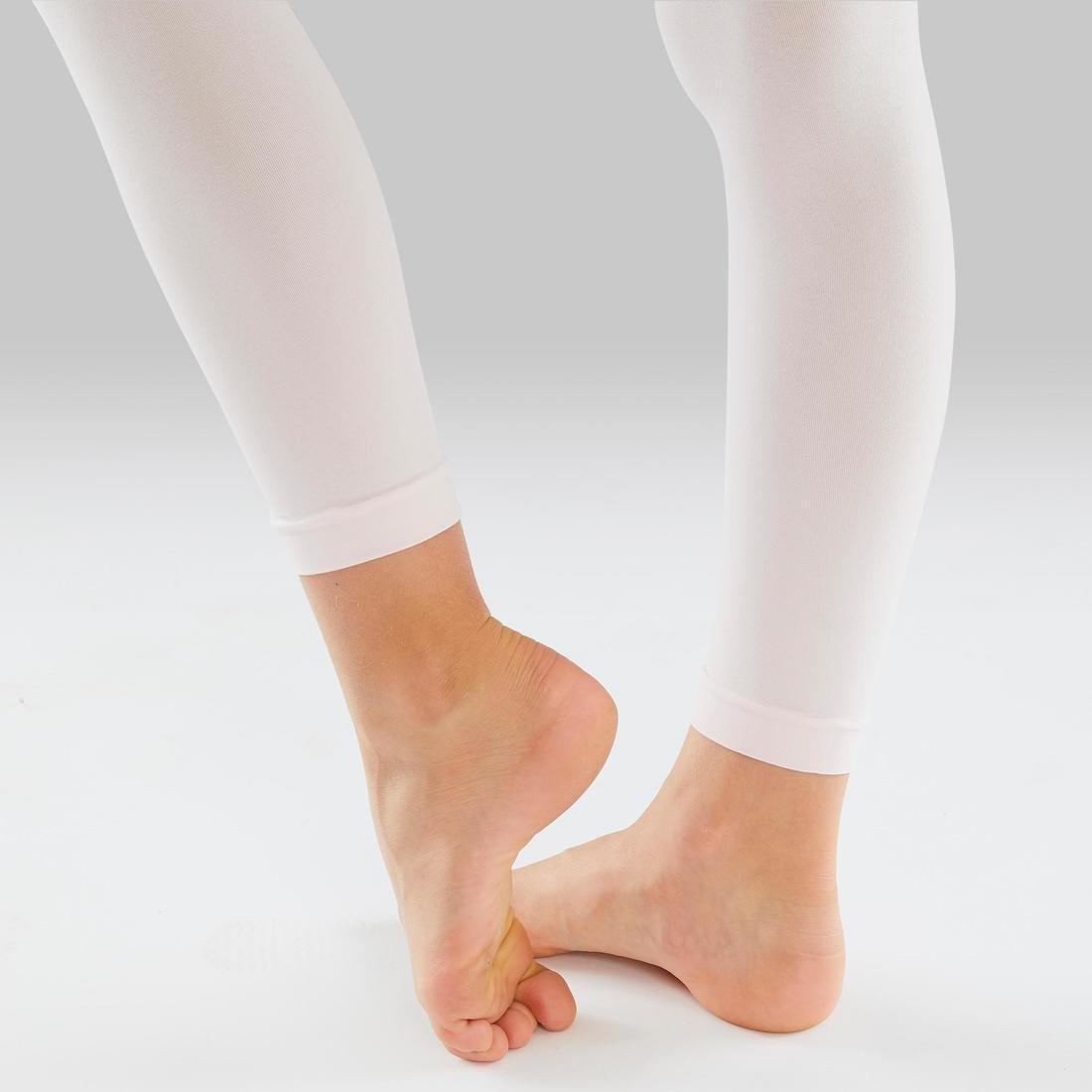 Girls Footless Ballet And Modern Dance Tights, Black, , large image number 4