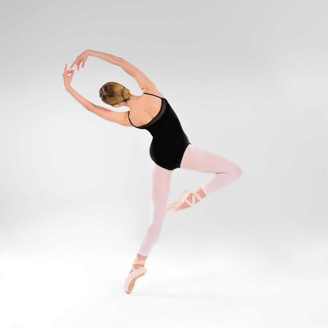 Girls Footless Ballet And Modern Dance Tights, Black, , large image number 8
