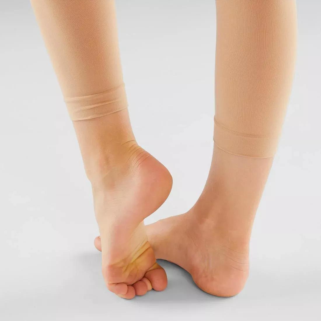 Kids Girls Footless Ballet and Modern Dance Tights, Pink, No Color, large image number 7