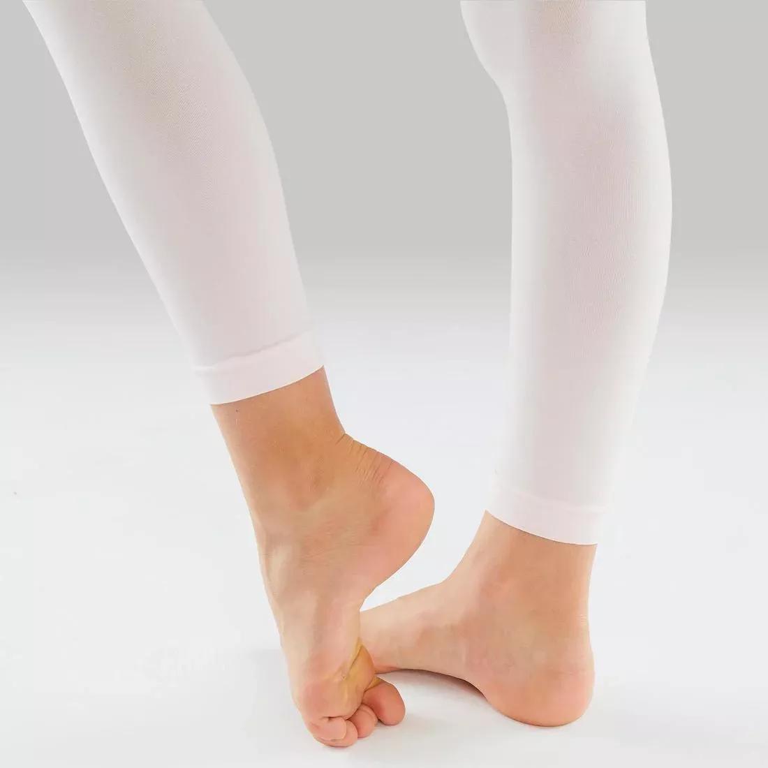 Kids Girls Footless Ballet and Modern Dance Tights, Pink, No Color, large image number 12