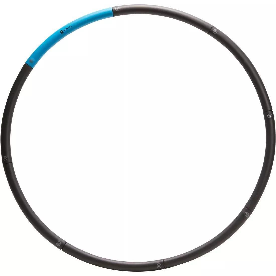 Fitness Weighted Hoop, Black, No Color, large image number 0
