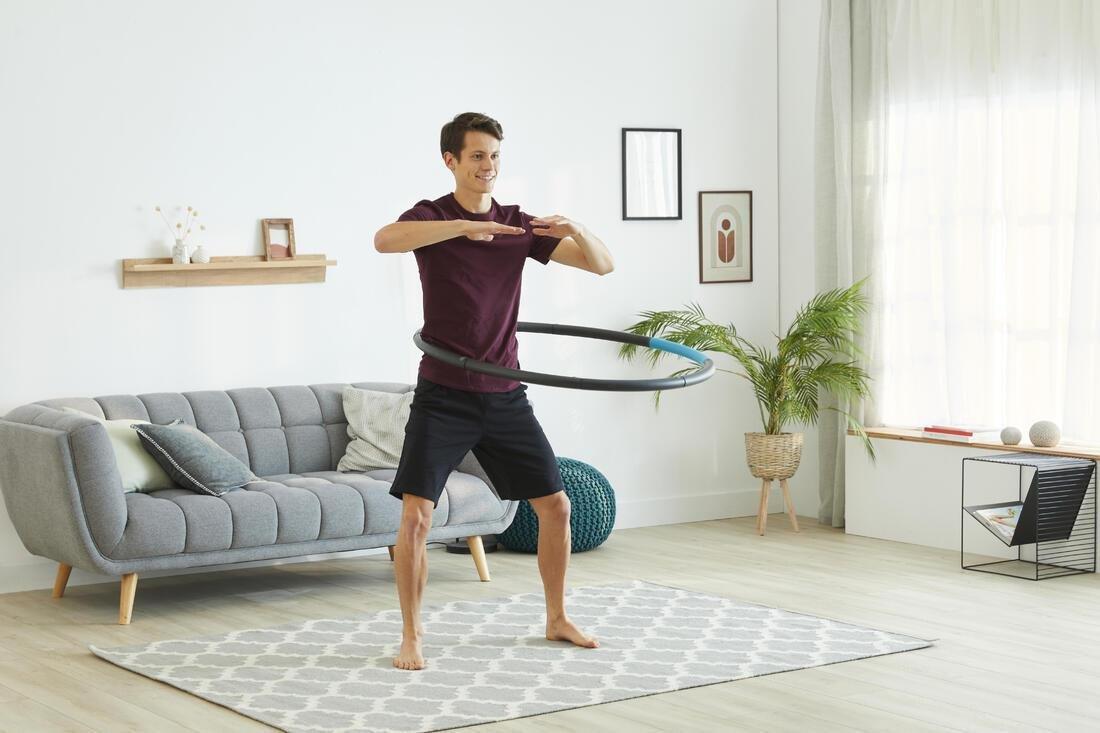 Fitness Weighted Hoop, Black, No Color, large image number 9