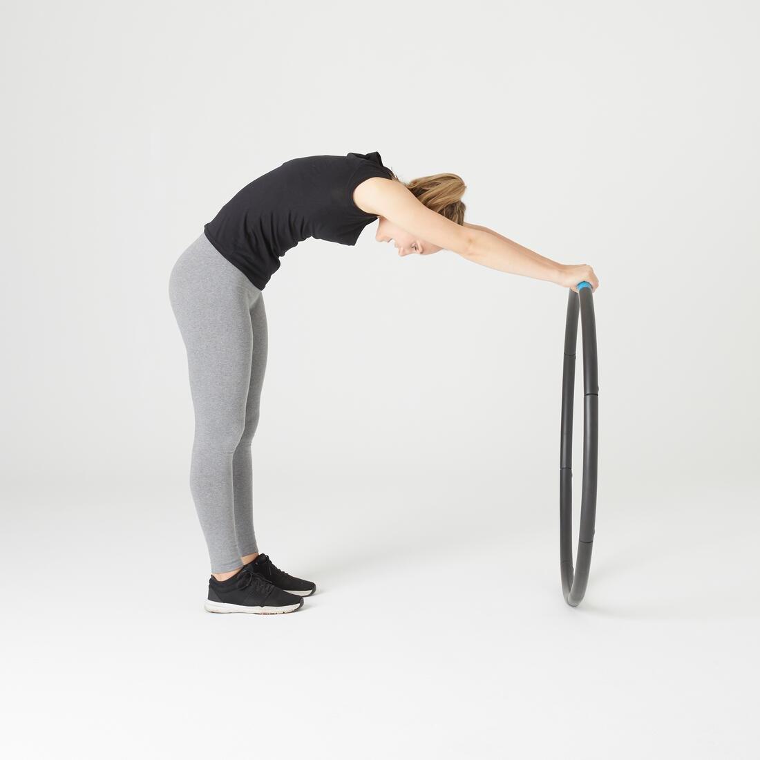 Fitness Weighted Hoop, Black, No Color, large image number 10