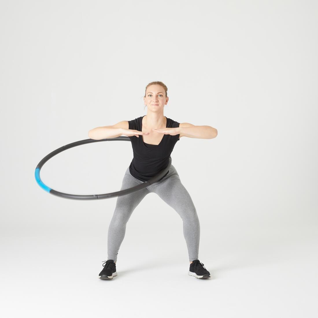Fitness Weighted Hoop, Black, No Color, large image number 11