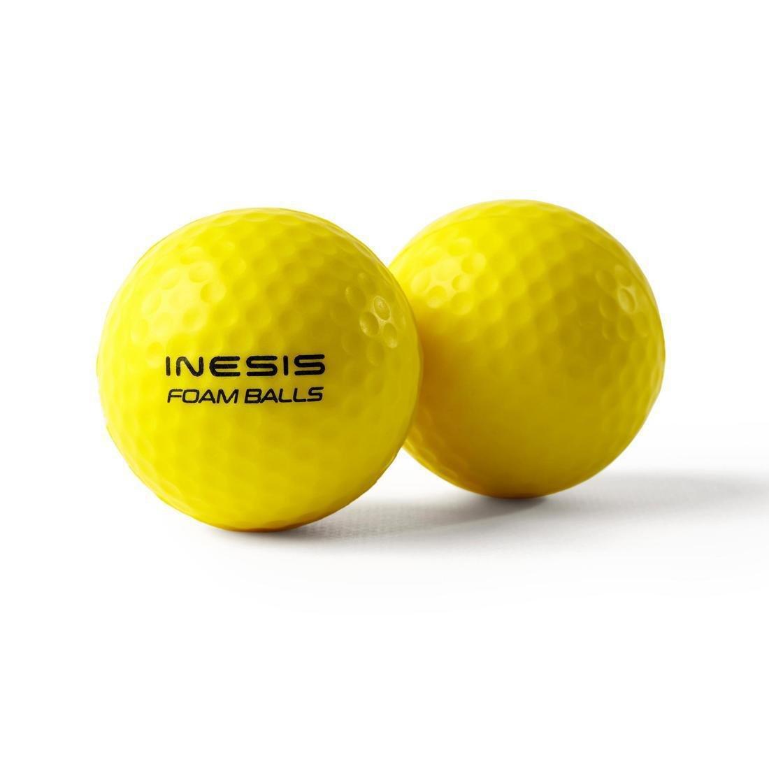 Foam Golf Balls X6, Yellow, No Color, medium