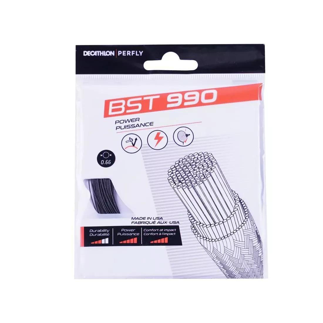 BLACK BADMINTON STRING BST 990 BLACK, , large image number 0