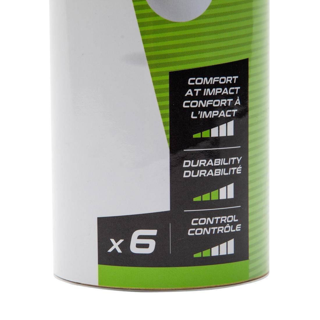 Psc 100 Plastic Shuttlecock X 6, Yellow, No Color, large image number 11