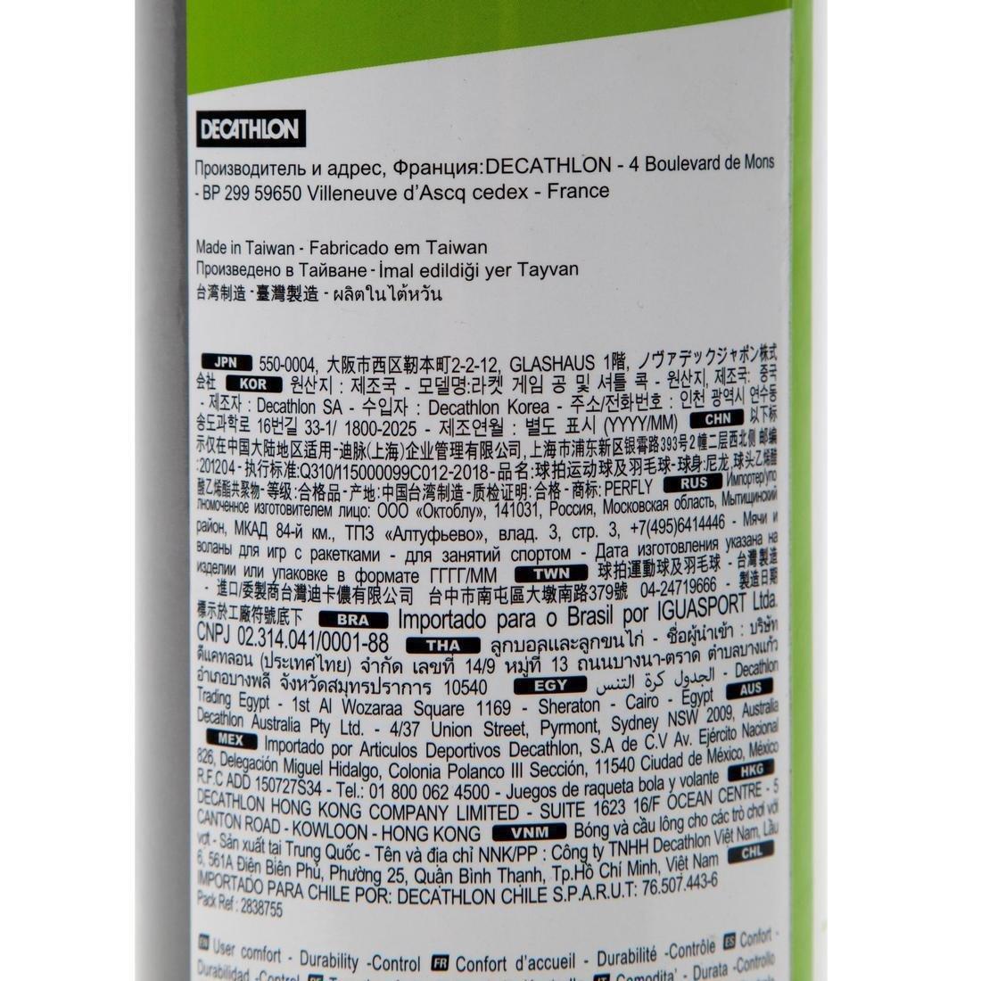 Psc 100 Plastic Shuttlecock X 6, Yellow, No Color, large image number 13