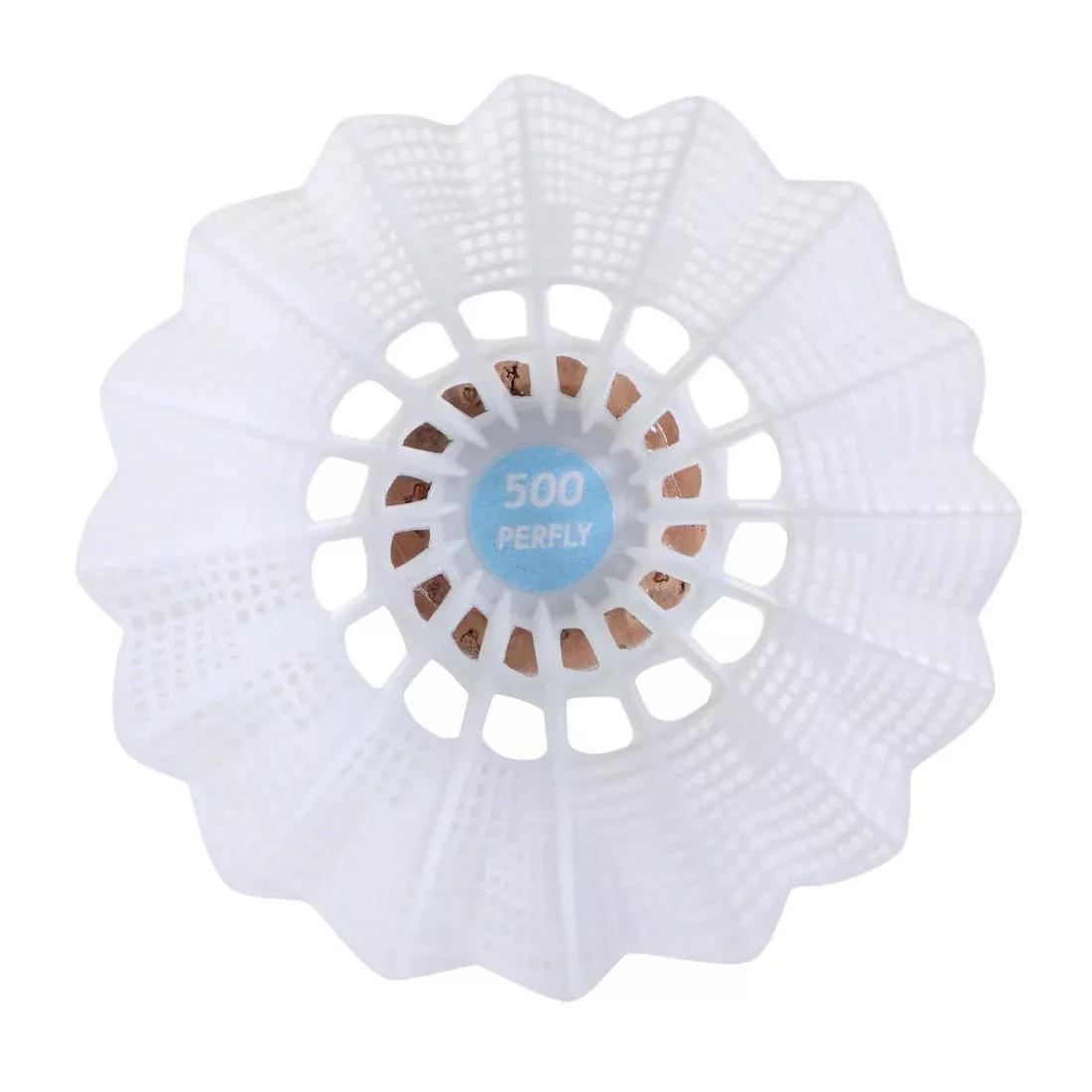 PERFLY - Plastic Shuttlecock Psc 500 X 6, White