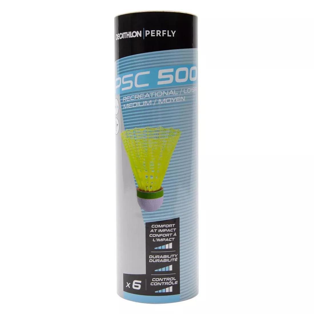 PERFLY - Plastic Shuttlecock Psc 500 X 6, White