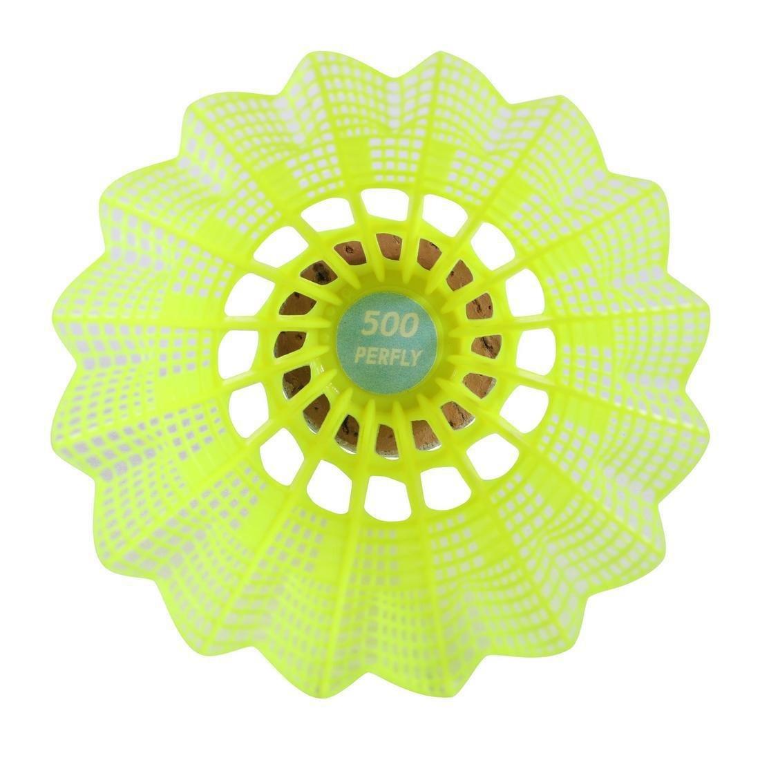 PERFLY - Plastic Shuttlecock Psc 500 X 6, Yellow