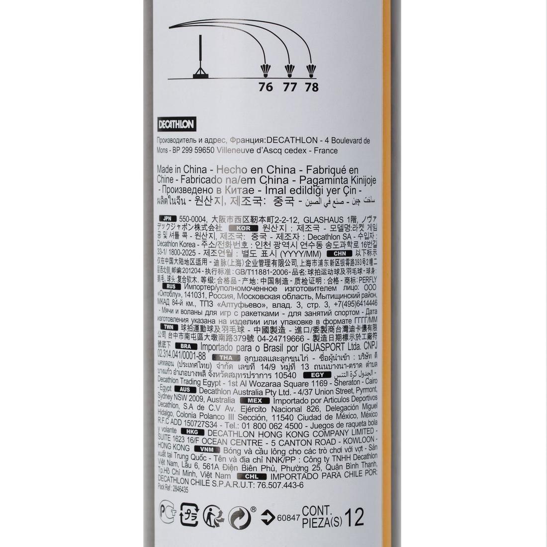 Feather Shuttlecock Fsc 930 Speed 77 X 12, White, No Color, large image number 6