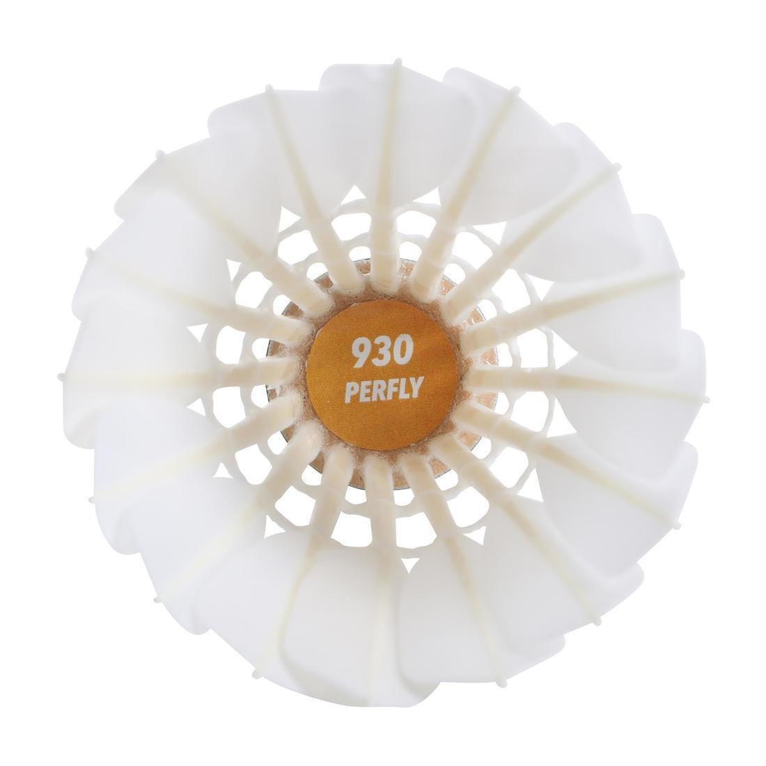 PERFLY - Feather Shuttlecock Fsc 930 Speed 77 X 12, White