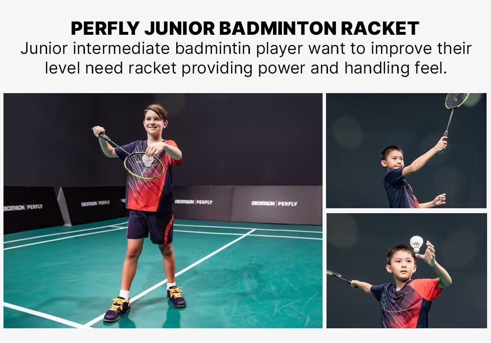 Junior Badminton Racket Br 500, Black, No Color, large image number 17