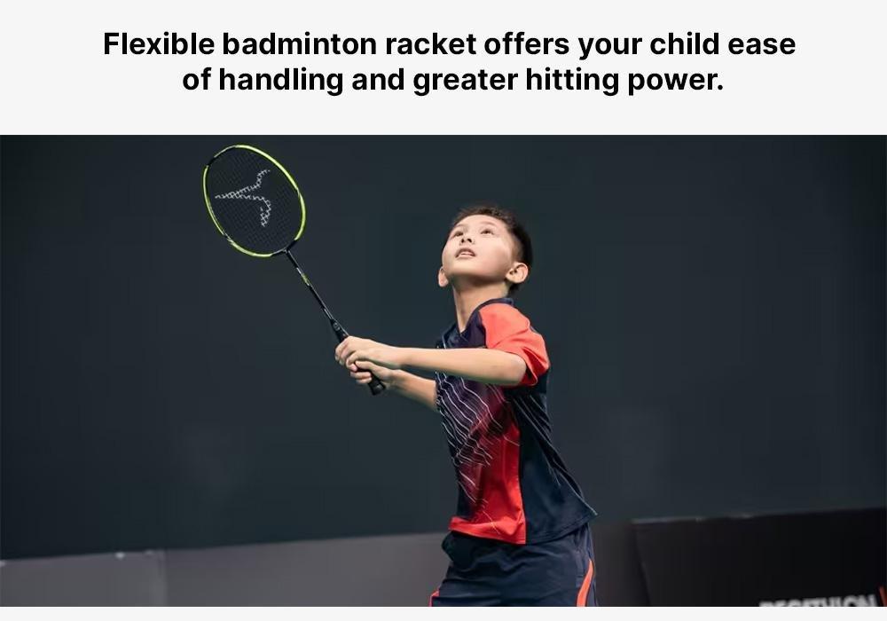 Junior Badminton Racket Br 500, Black, No Color, large image number 18