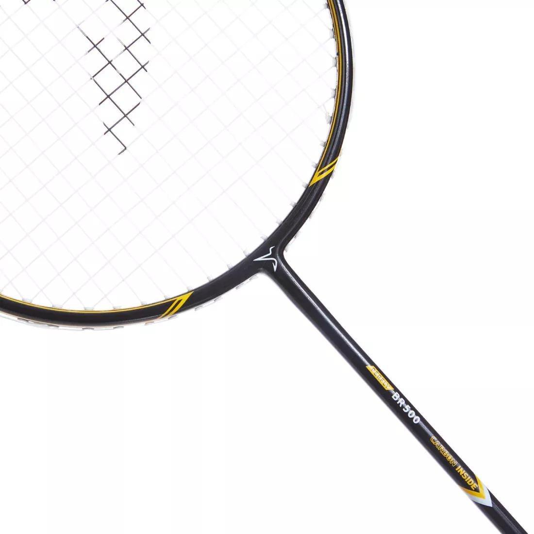 Adult Badminton Racket Br500, White, No Color, large image number 3