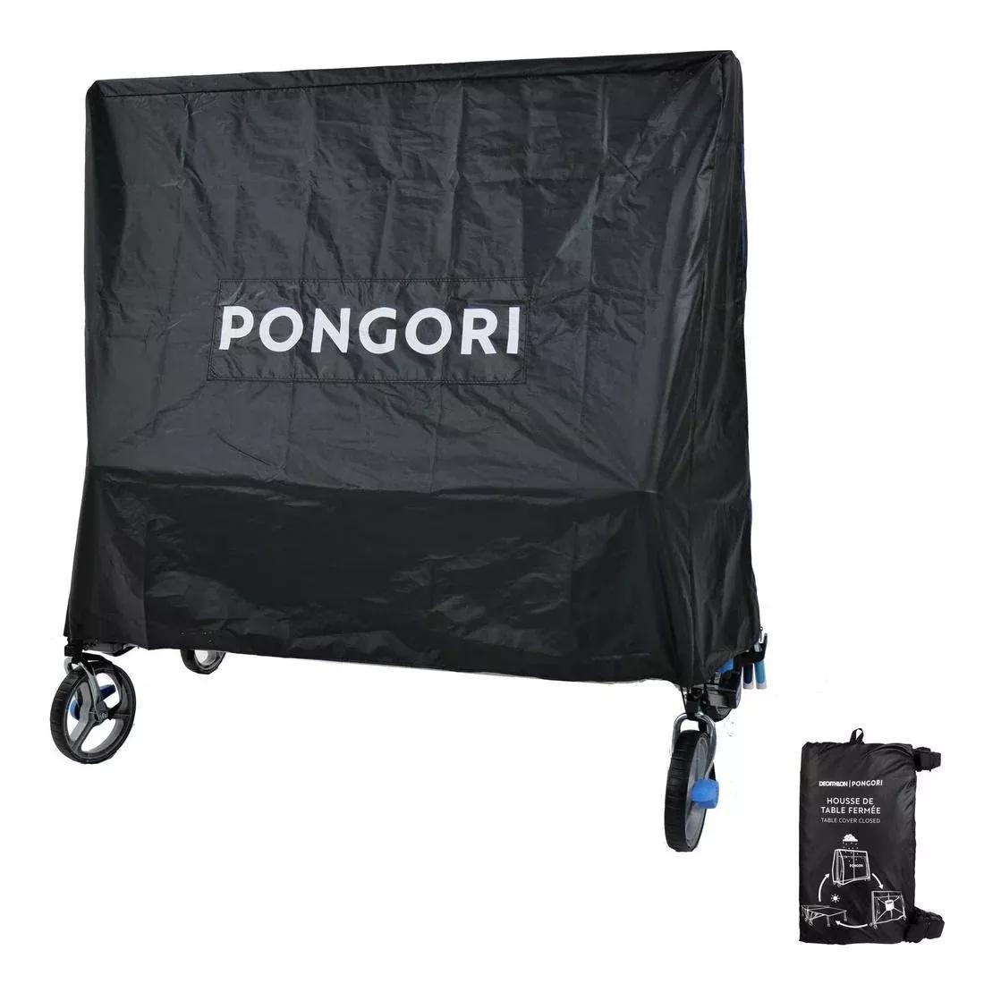 Table Tennis Folded Table Cover, Black, No Color, large image number 0