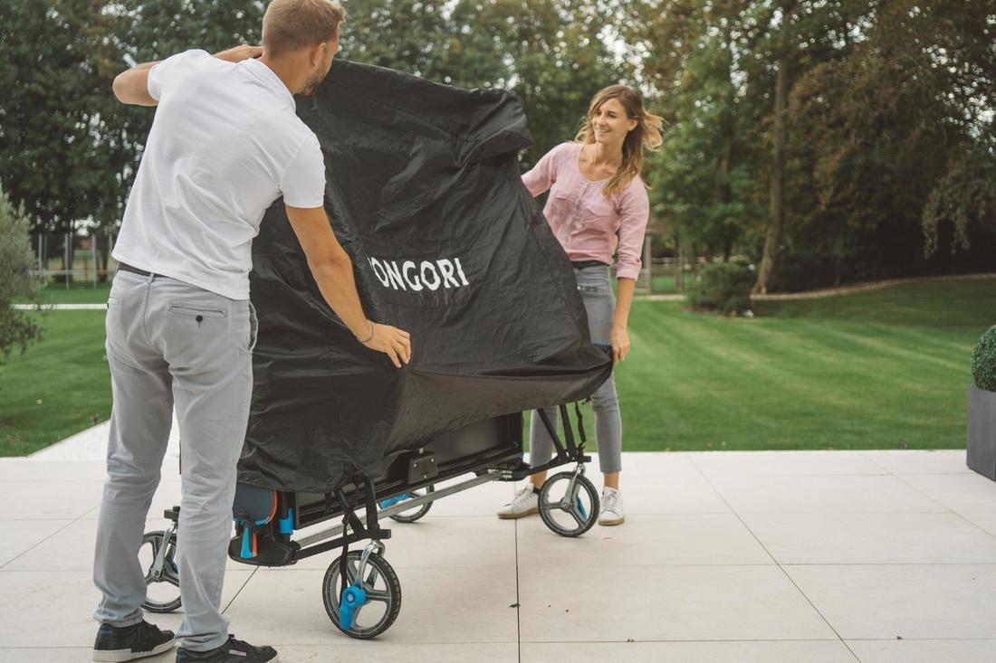 Table Tennis Folded Table Cover, Black, No Color, large image number 7
