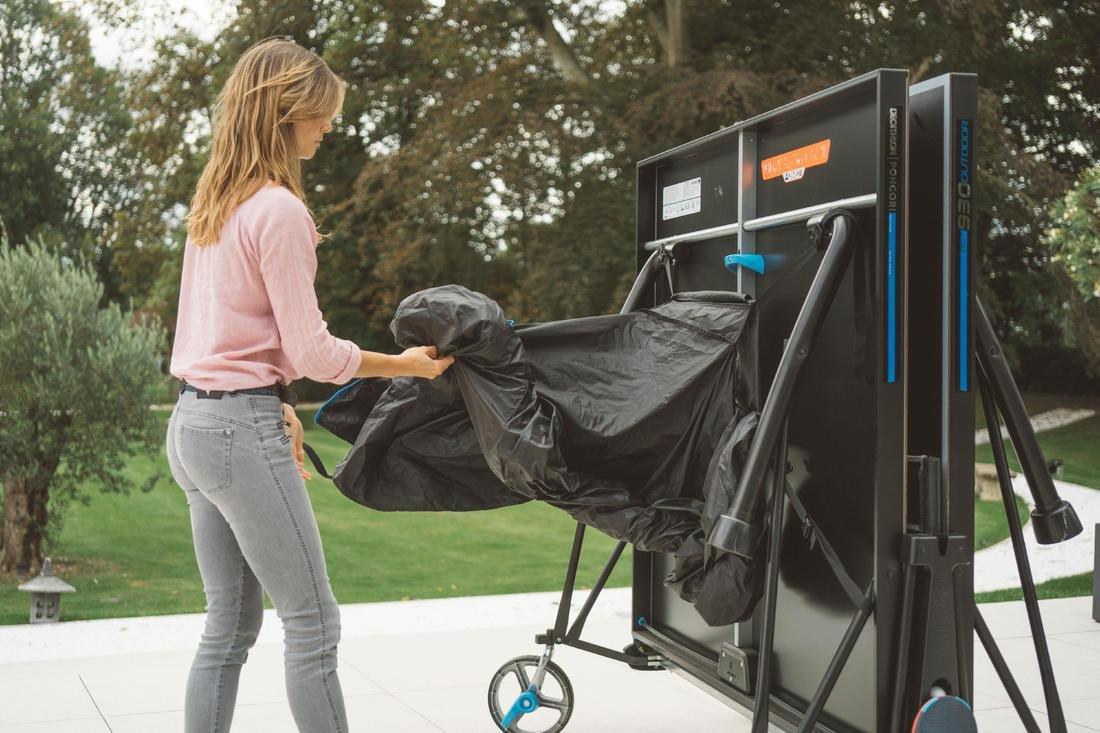 Table Tennis Folded Table Cover, Black, No Color, large image number 11