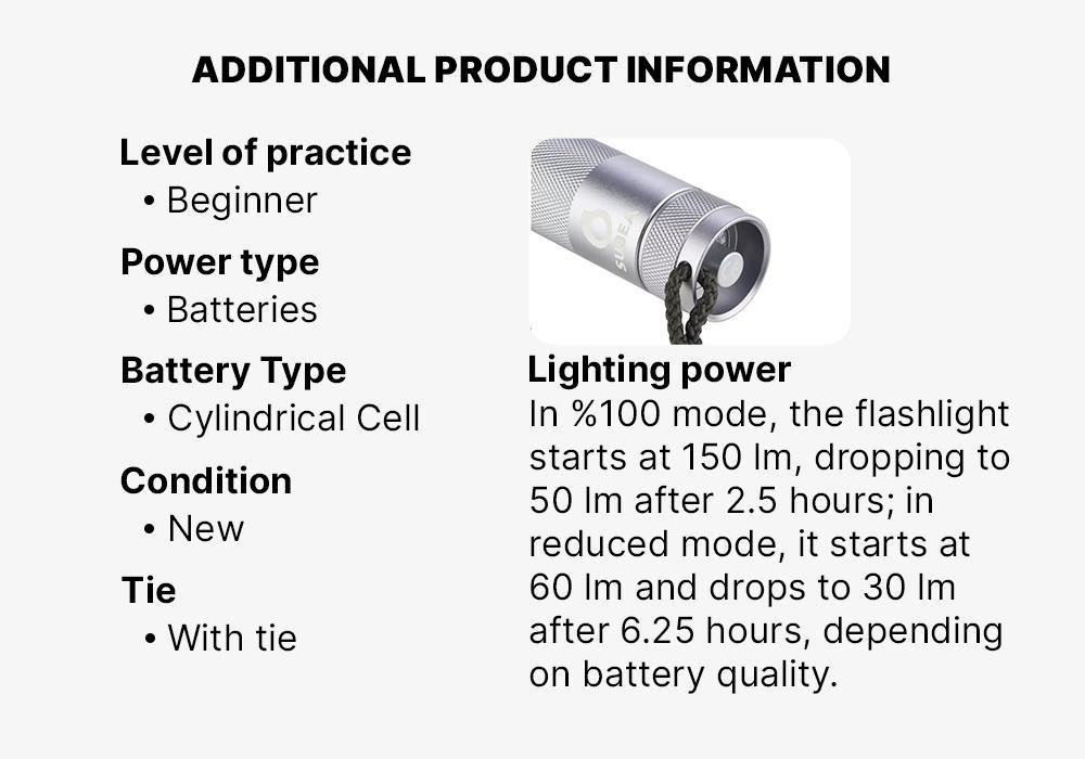 Scd 100 Lumen Spot Diving Torch/Lamp, 3000 Lux, Grey, No Color, large image number 8