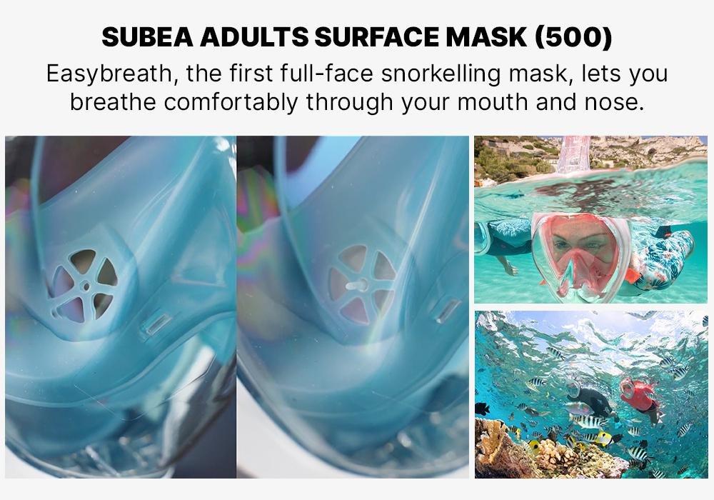 Adults Easybreath Surface Mask500, Strawberry Pink, , large image number 18