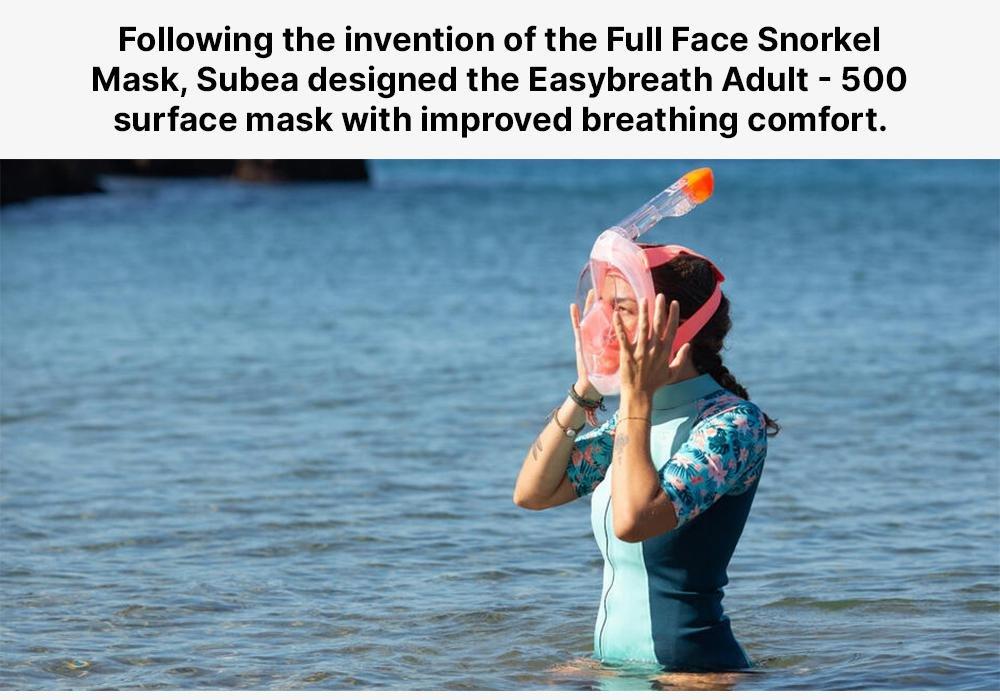 Adults Easybreath Surface Mask500, Strawberry Pink, , large image number 19