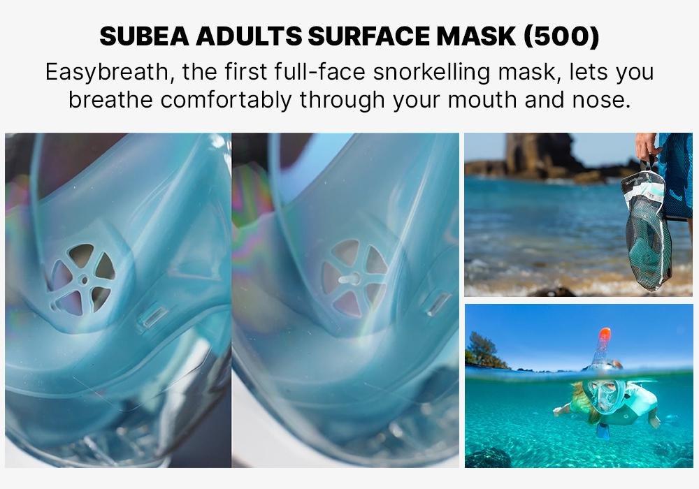 Easybreath Surface Mask 500, Green, No Color, medium