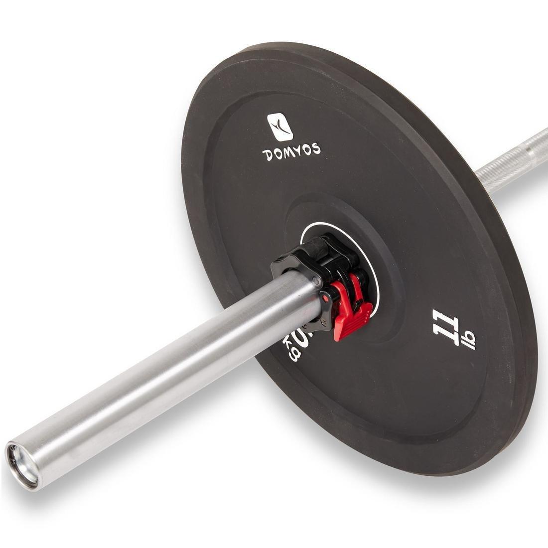 Weightlifting Bumper Disc 50Mm Inner Diameter, Black, No Color, large image number 3
