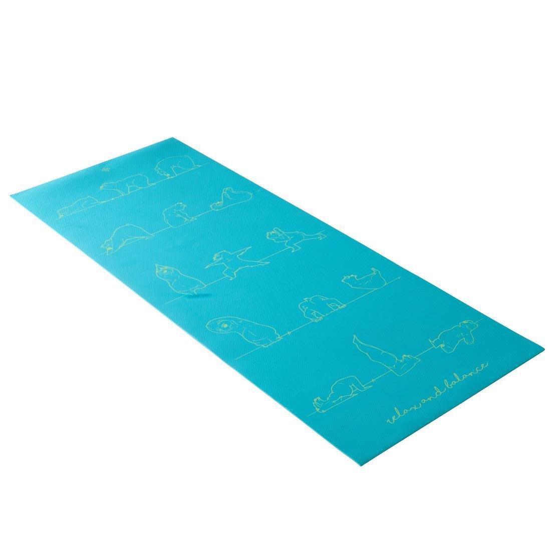 Kids Yoga Mat Bear, Blue, No Color, large image number 1