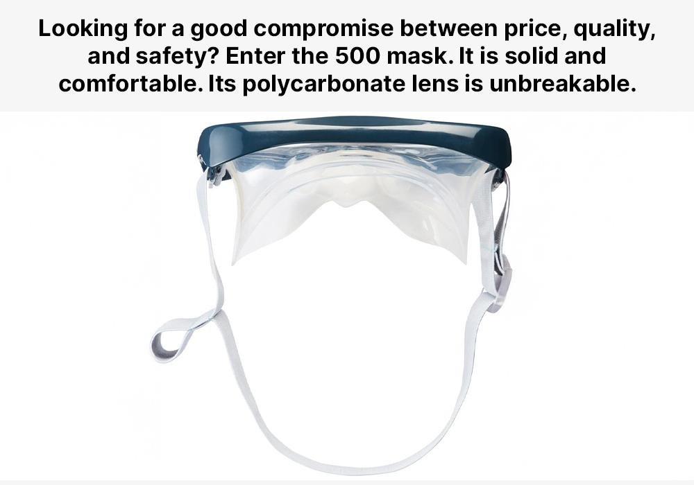 Adult Or Kids Snorkelling Mask Snk 500, Grey, , large image number 18