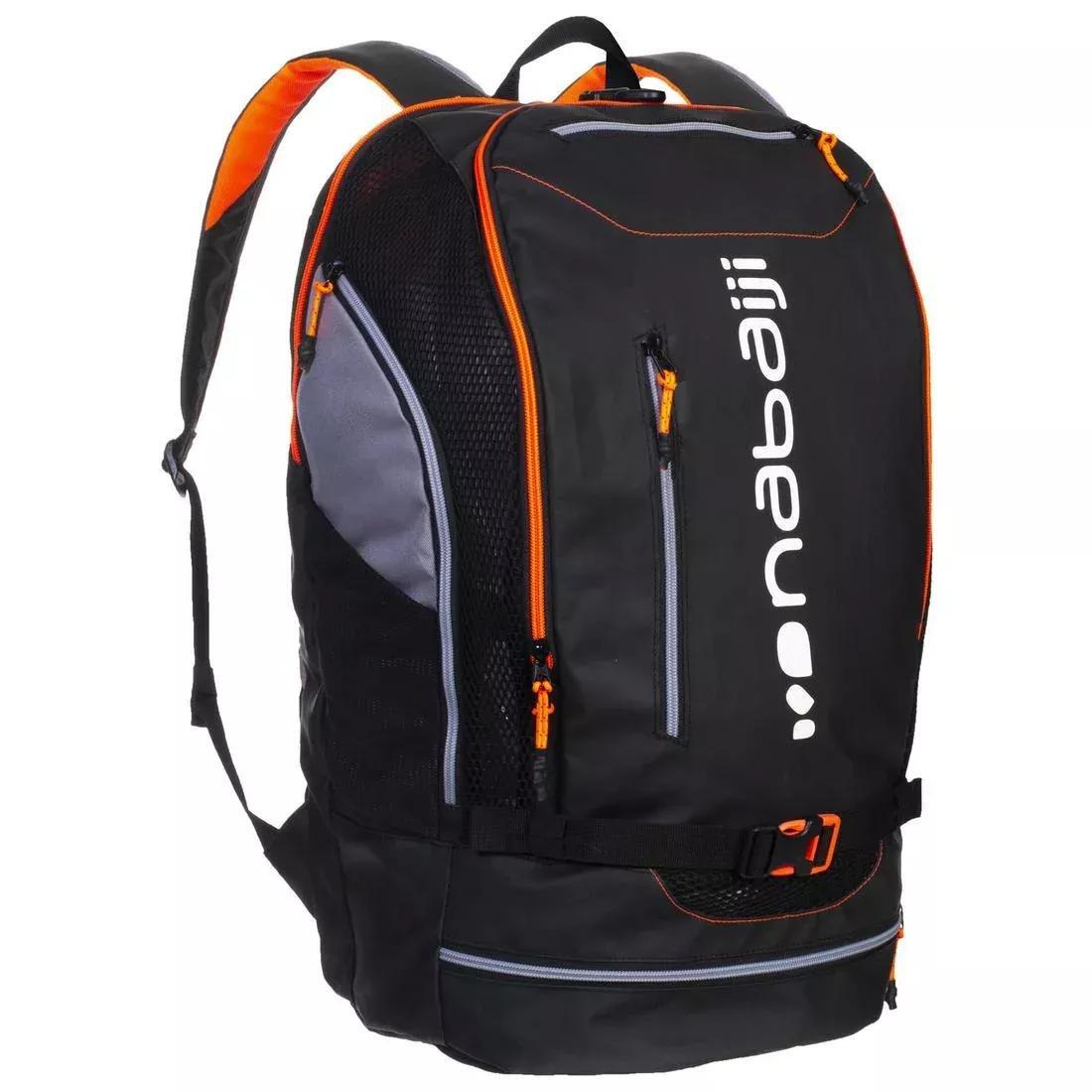 Swimming Backpack 900, Black, No Color, large image number 0