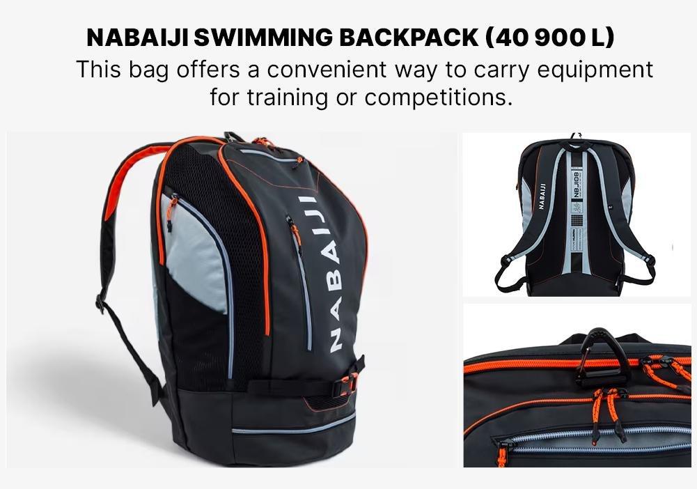 Swimming Backpack 900, Black, No Color, large image number 16