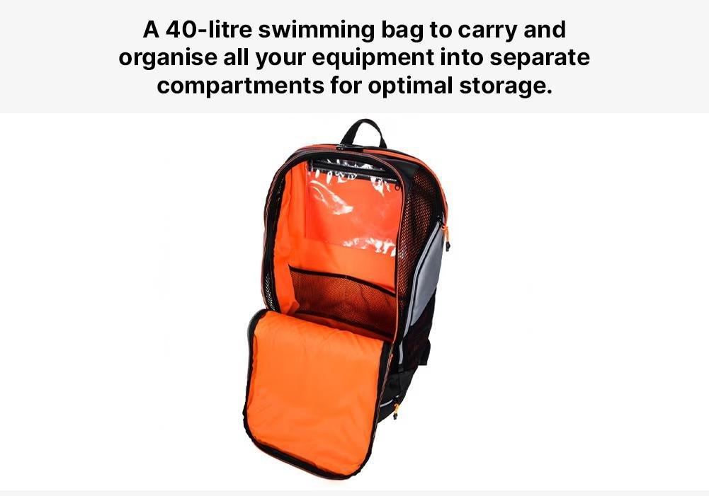 Swimming Backpack 900, Black, No Color, large image number 17