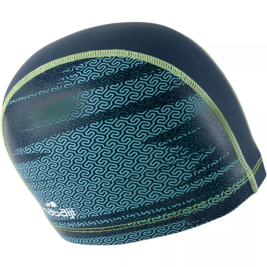 Adult Silicone Mesh Swim Cap Print Wozboy, Blue, No Color, large image number 0