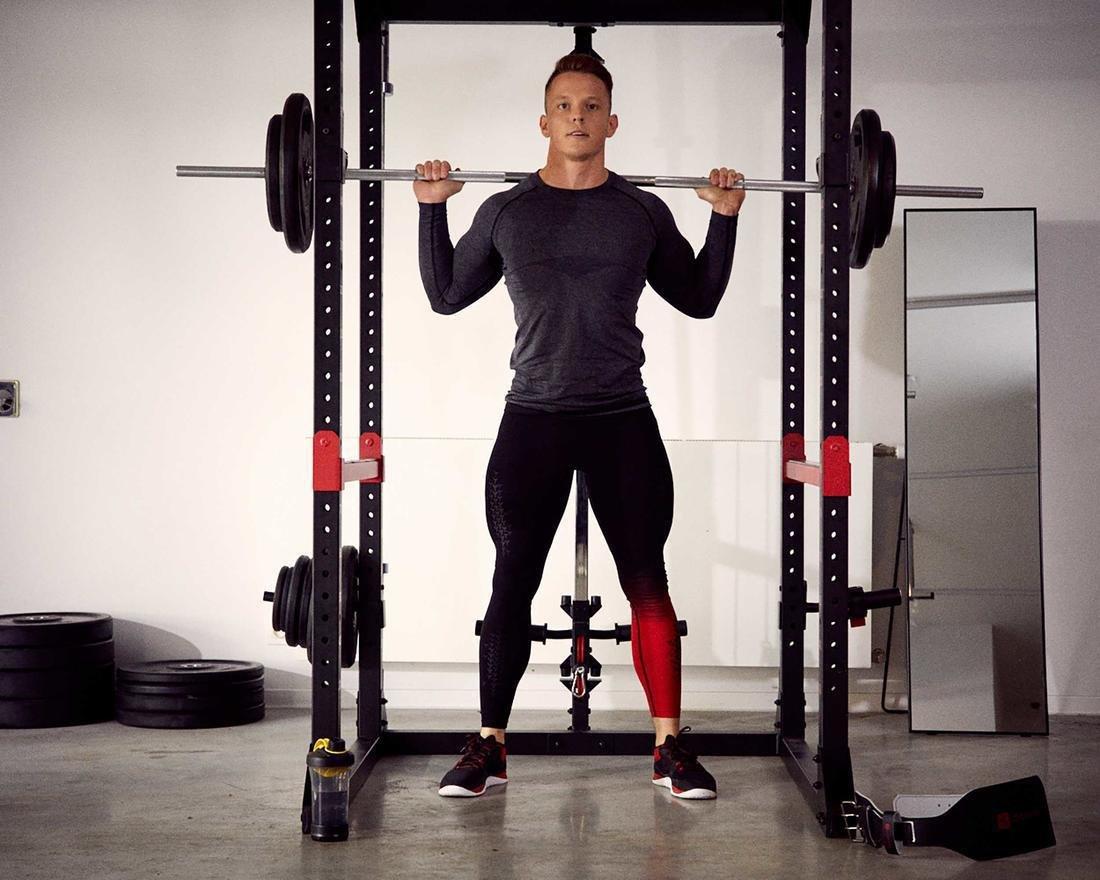 Weight Training Rack Chin-Up / Squat / Bench Press / Back Pull, No Color, large image number 9